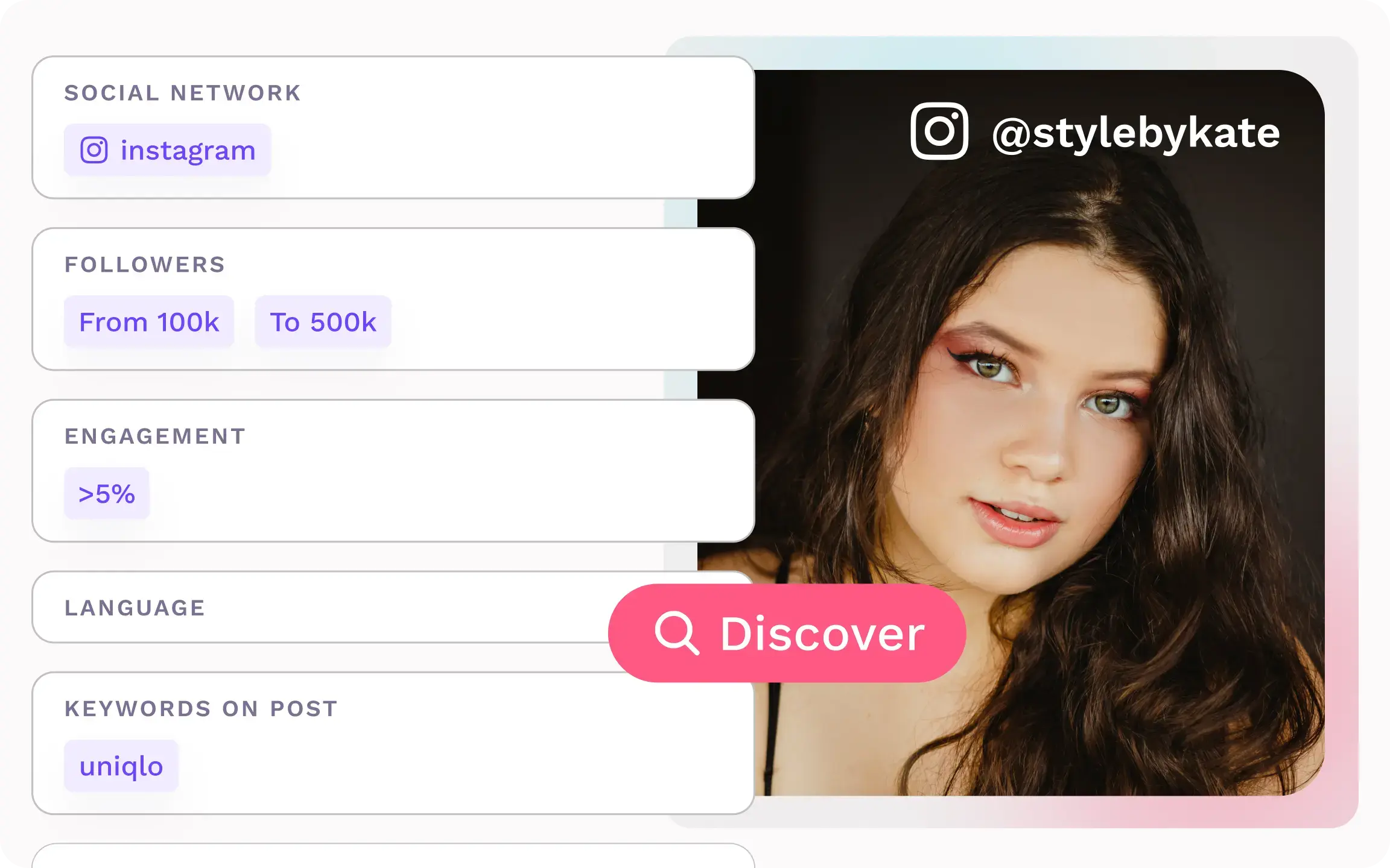 Software de búsqueda de influencers y creadores